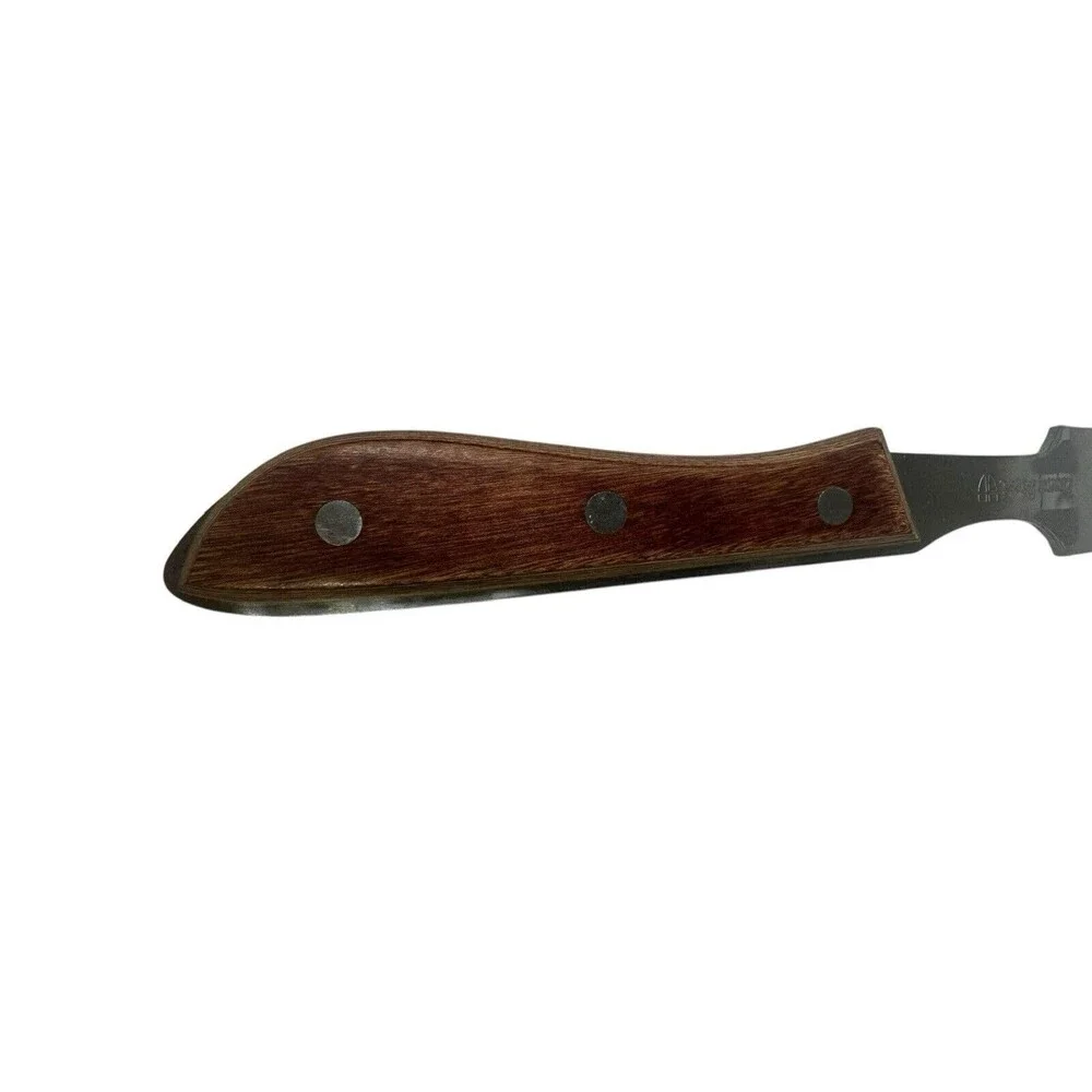 Vintage Emperor Steel Carving Fork Stainless & Brown Wood Handle